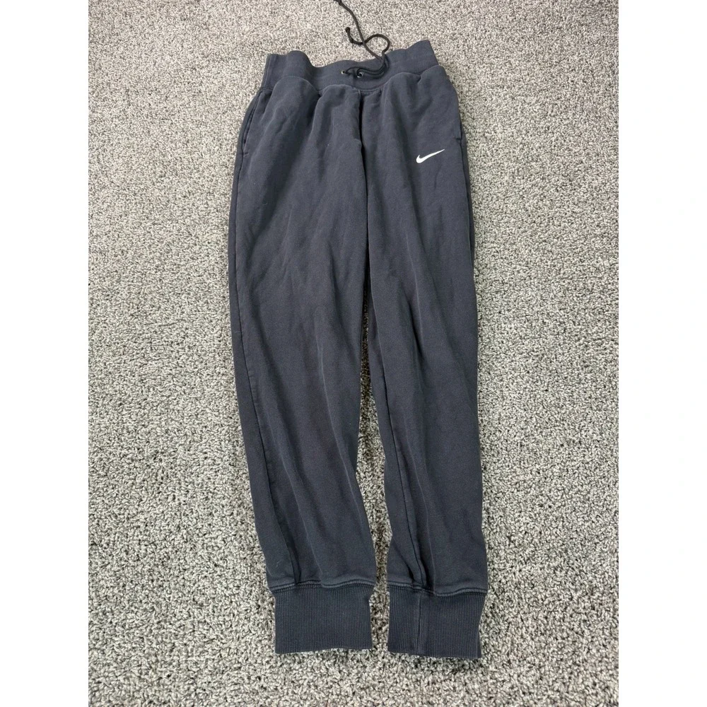 Nike Sportswear Phoenix Fleece High Waisted Joggers Women's Size Small Black